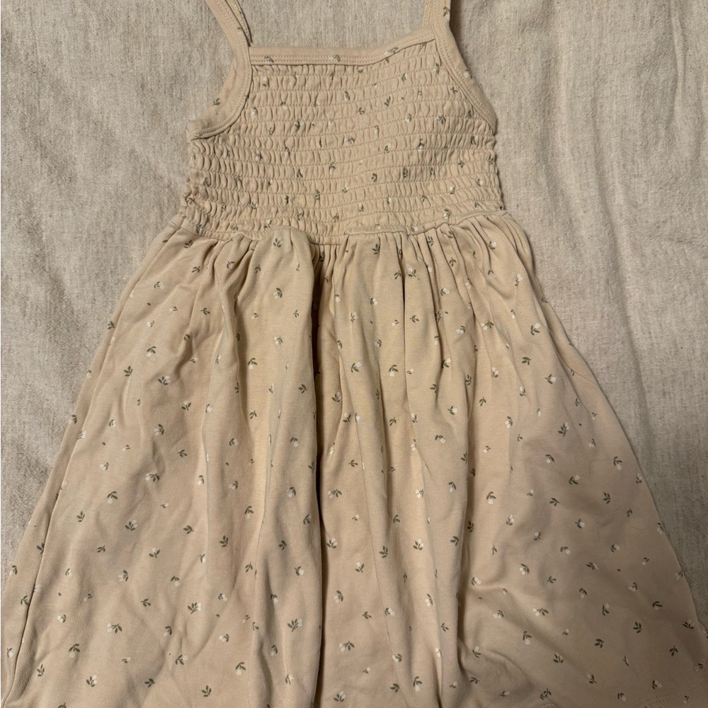 Jamie Kay Cream Textured Dress with Subtle Floral Design